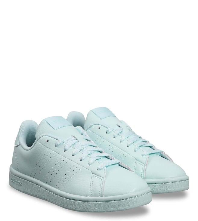 adidas women's advantage blue sneakers