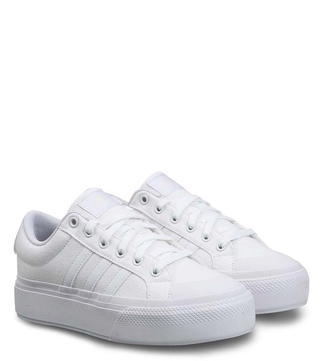 adidas women's bravada 2.0 platform white sneakers