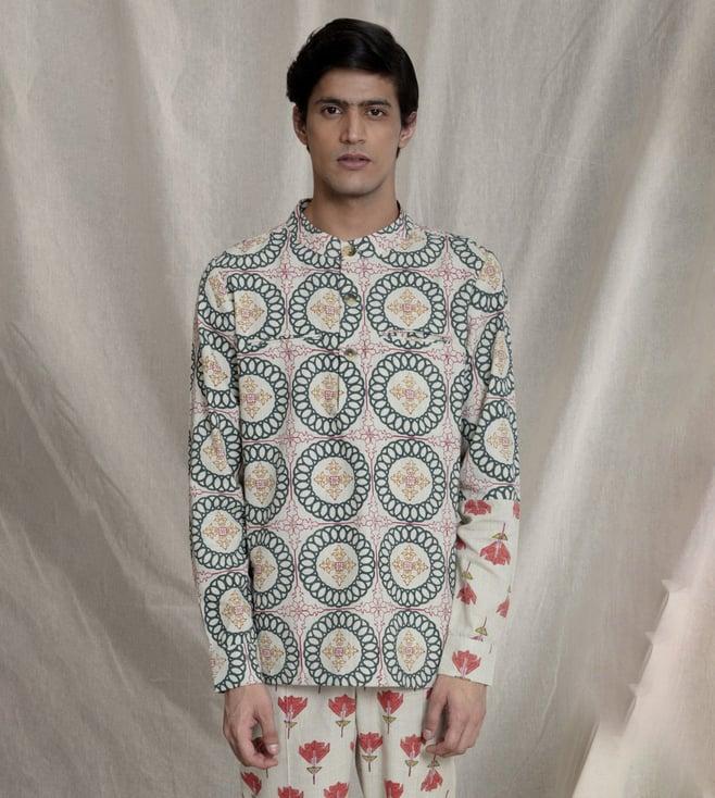 anushe pirani multi recurring dream pullover shirt kurta