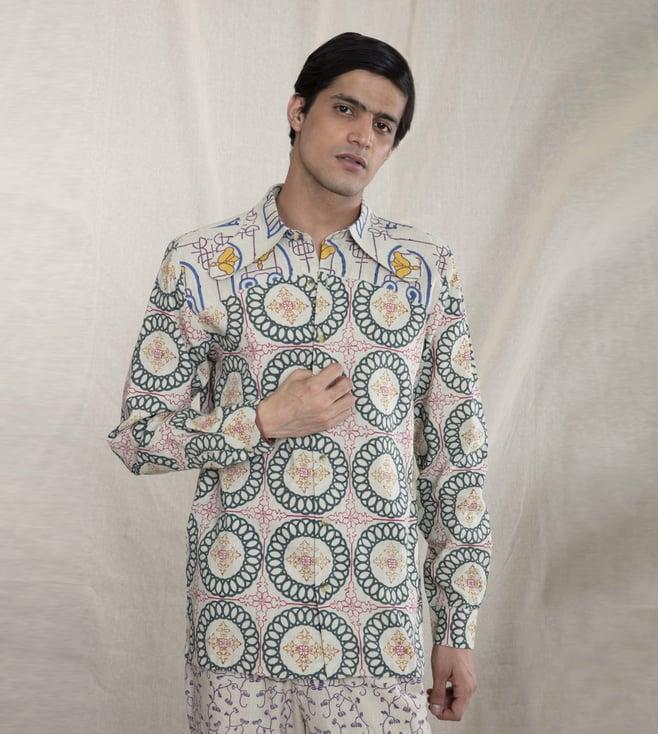 anushe pirani multi recurring dream summer shirt