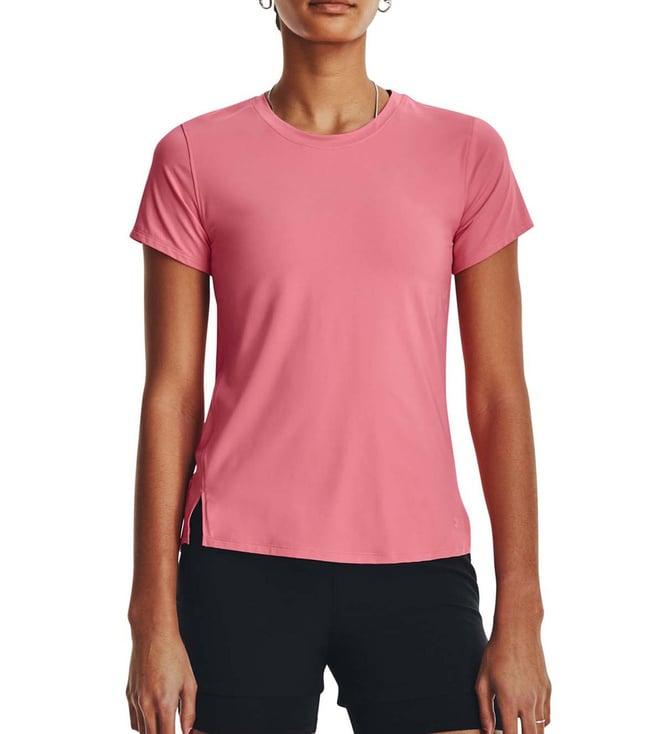 under armour pink iso-chill laser slim fit t-shirt