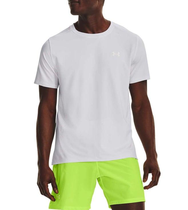 under armour white self iso-chill laser heat slim fit t-shirt