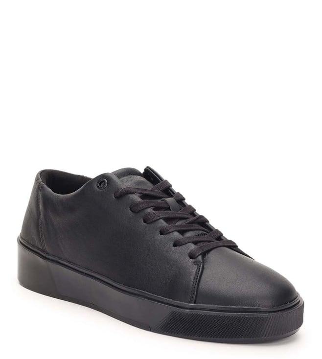 calvin klein men's black sneakers