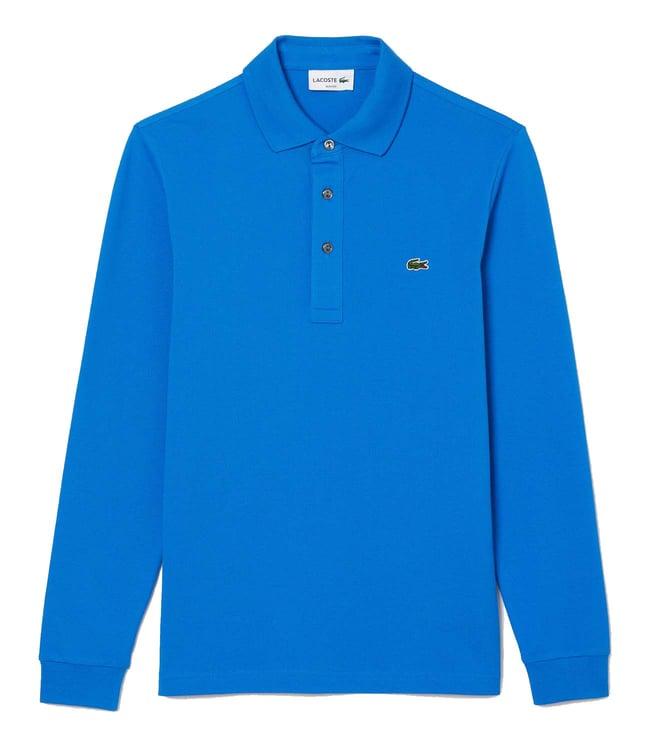 lacoste blue slim fit polo t-shirt