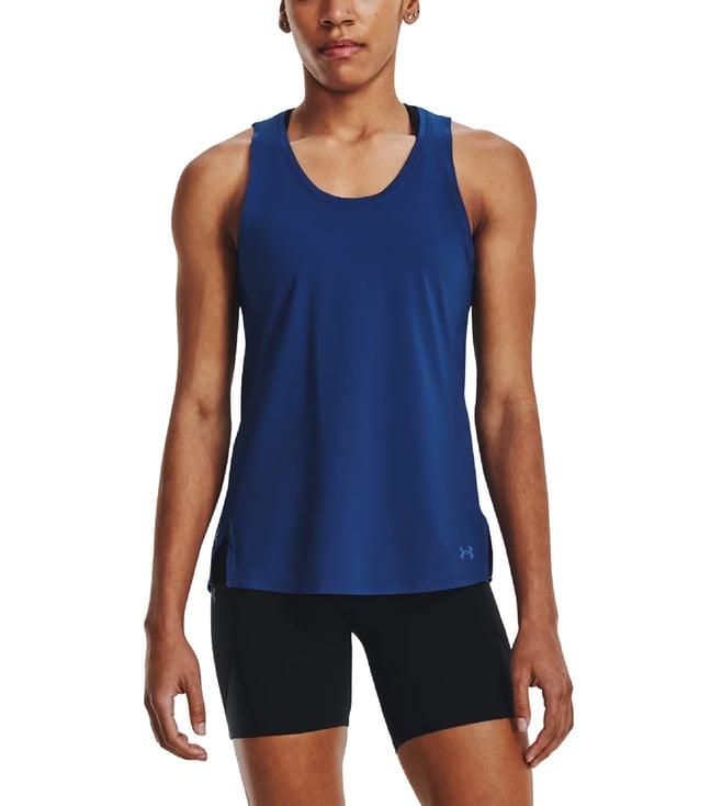 under armour blue iso-chill laser slim fit tank top