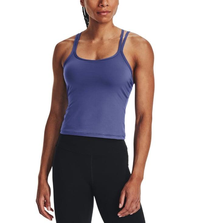 under armour purple slim fit tank top