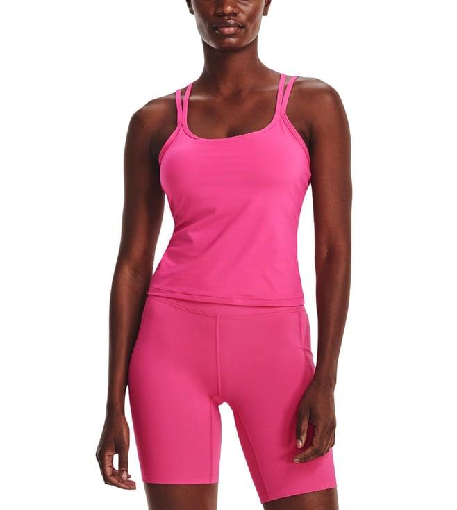 under armour pink slim fit tank top