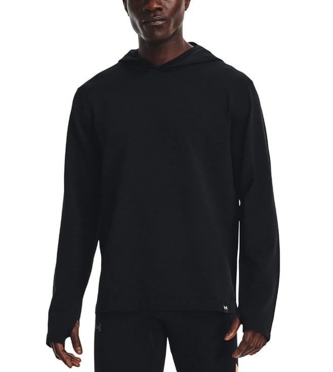 under armour black intelliknit wind slim fit hoodie