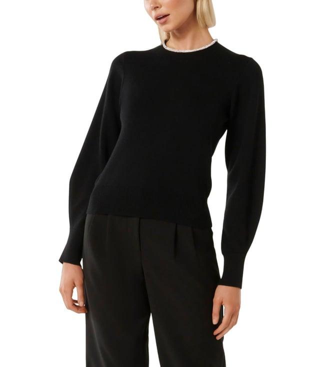 forever new black annika regular fit sweater