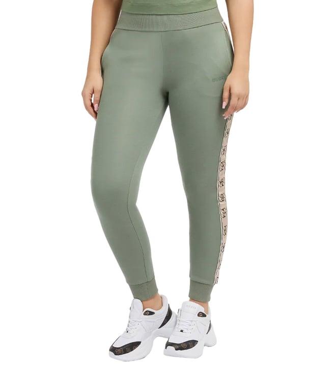 guess ocean sage print britney cuffed leg joggers