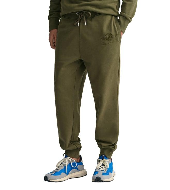 gant green fashion logo regular fit joggers