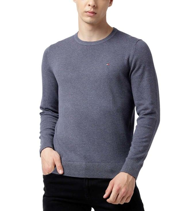 tommy hilfiger indigo heather regular fit sweatshirt