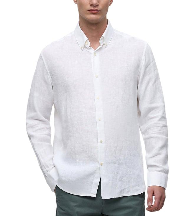 selected homme white regular fit shirt