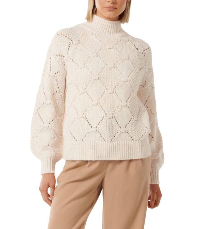 forever new porcelain verity bobble stitch knit regular fit sweater