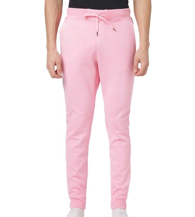 onitsuka tiger pink regular fit joggers