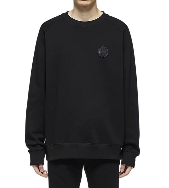 onitsuka tiger black ls regular fit sweatshirt