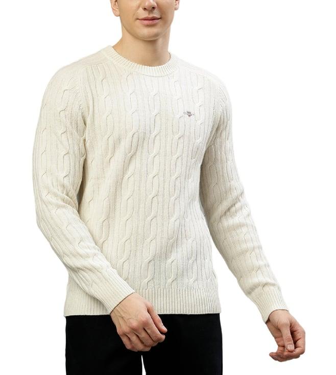 gant cream fashion regular fit sweaters