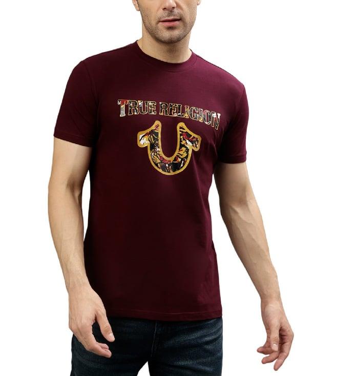 true religion wine fashion regular fit t-shirts