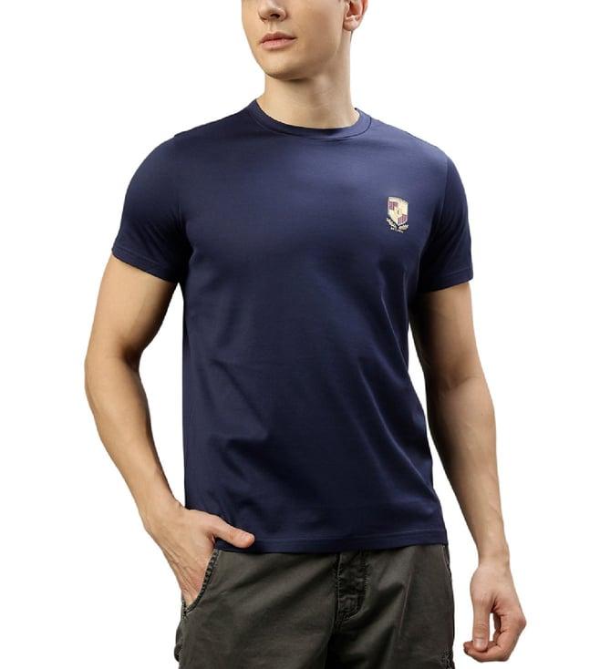 iconic blue regular fit t-shirt