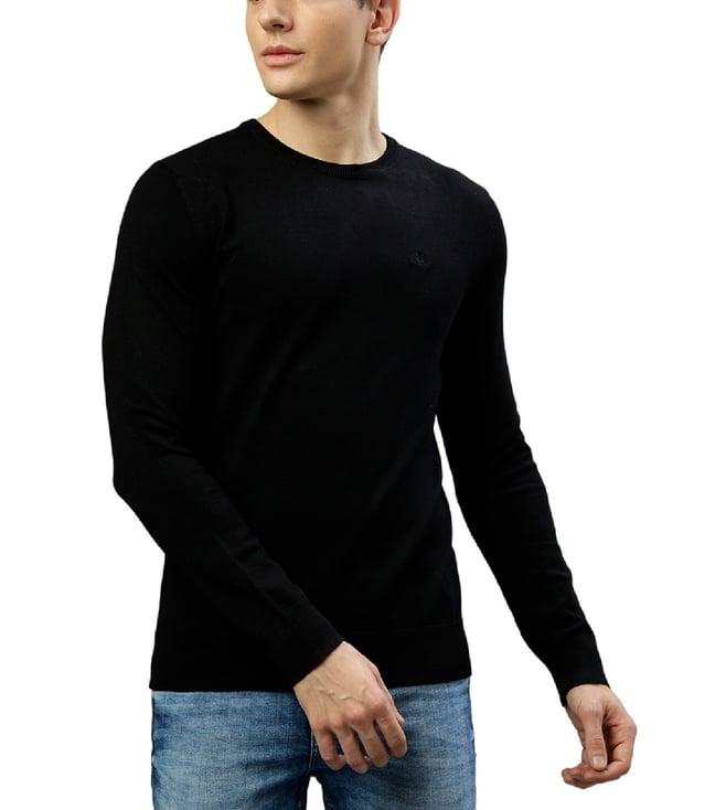 lindbergh black fashion slim fit sweaters