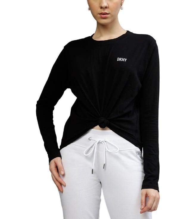 dkny black fashion regular fit t-shirt