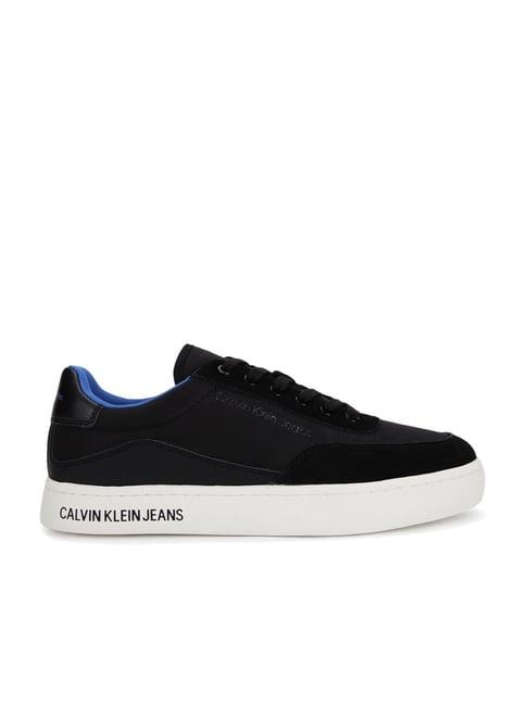 calvin klein men's black sneakers