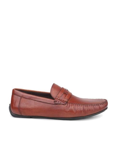 atesber men's brown casual loafers