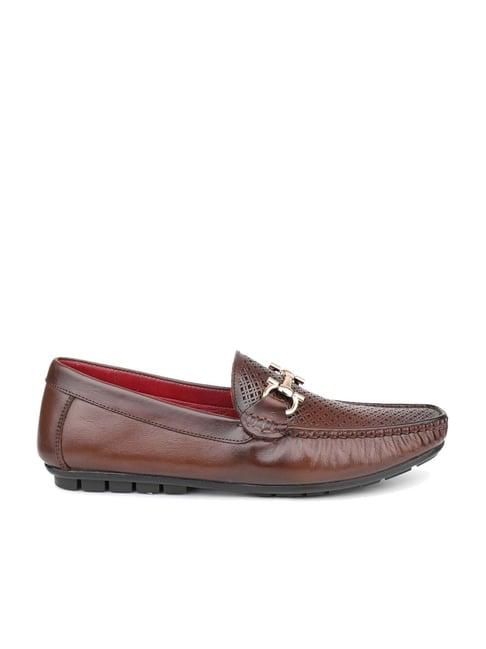 atesber men's brown casual loafers