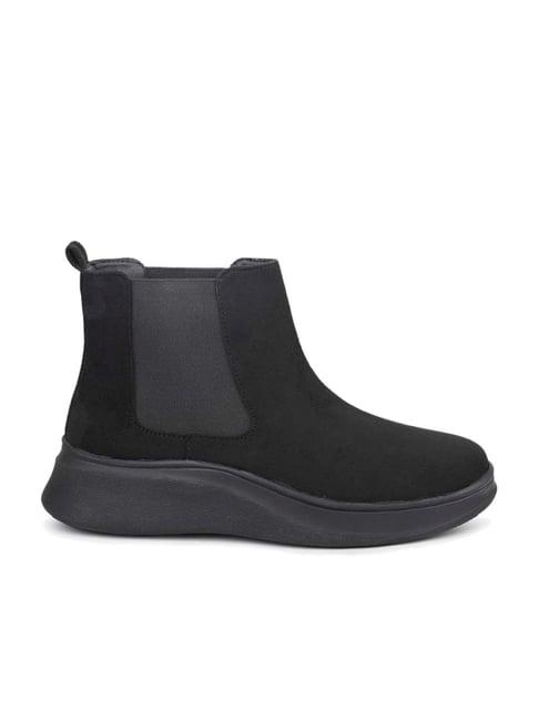 inc.5 women's black wedge booties