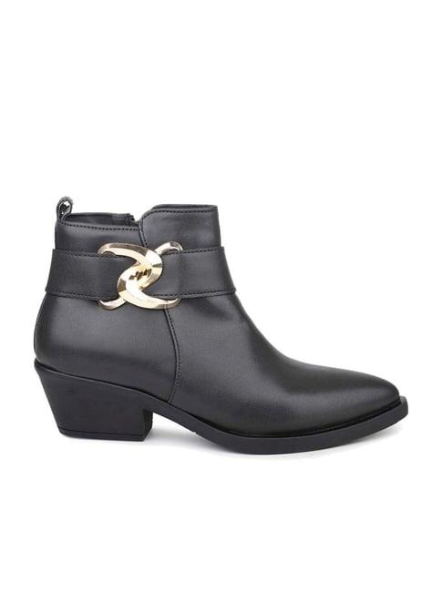 inc.5 women's black casual boots