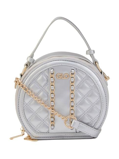 globus silver embellished small handbag