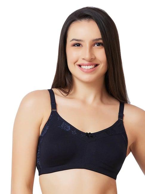 candyskin navy medium coverage adjustable strap everyday bra