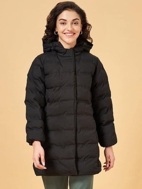 honey by pantaloons black quilted jacket