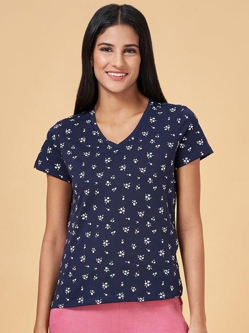 dreamz by pantaloons navy cotton printed top