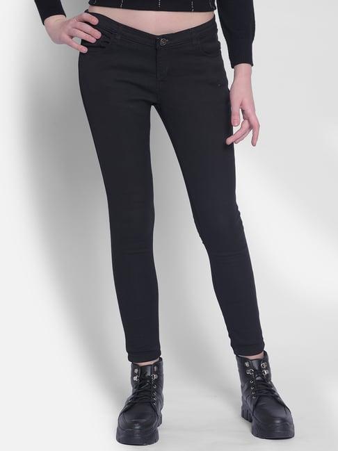 crimsoune club black skinny fit mid rise jeans