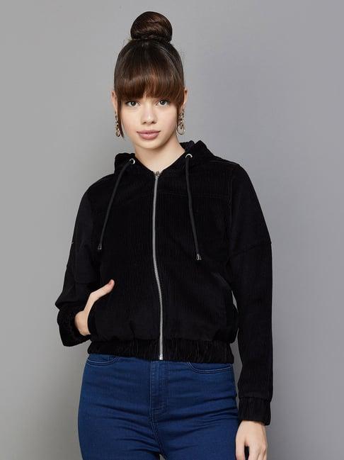 fame forever by lifestyle black cotton jacket