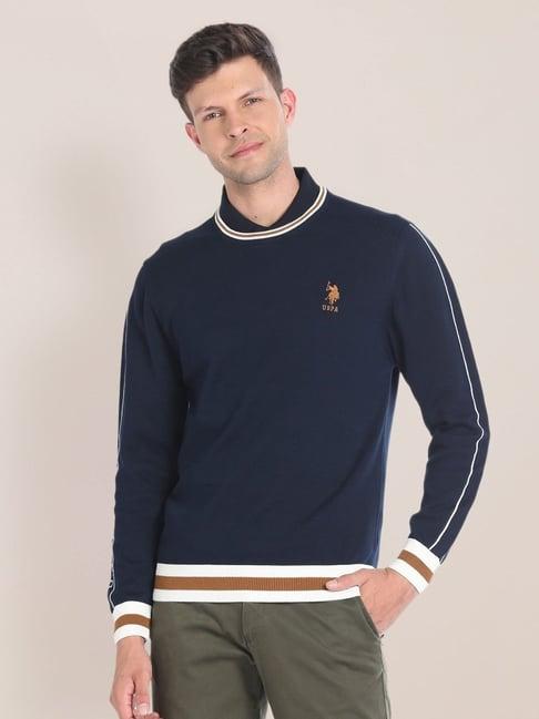 u.s. polo assn. navy regular fit sweater