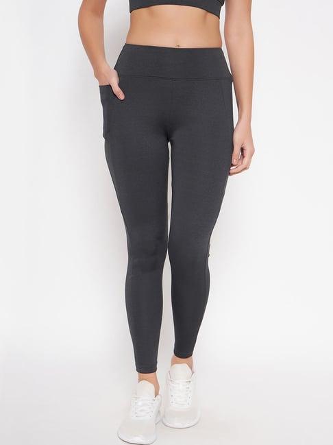 clovia grey high rise sports tights