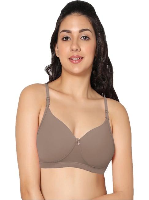 in care taupe half coverage non-wired push-up bra