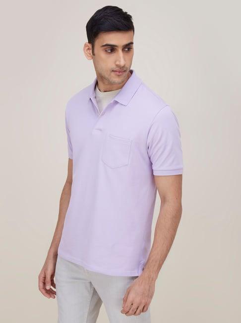 wes casuals by westside lilac relaxed-fit t-shirt