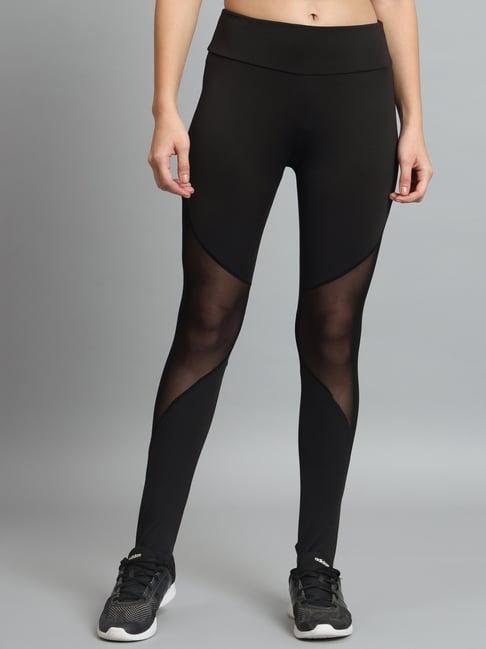 color capital black slim fit high rise tights