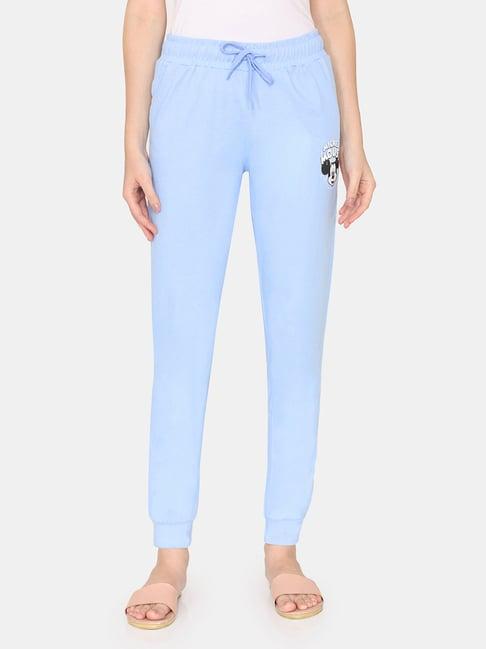 zivame sky blue lounge pants