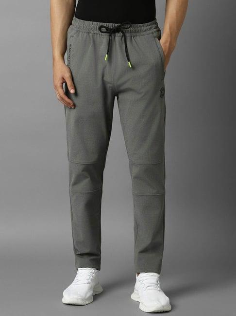 louis philippe grey cotton slim fit lounge pants