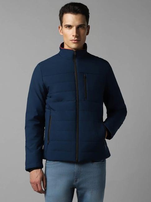 louis philippe sport mid navy regular fit quilted jacket