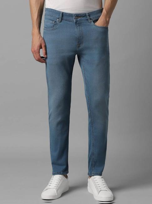 louis philippe jeans powder blue regular fit jeans