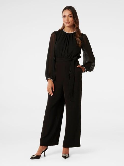 forever new black jumpsuit