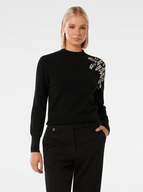 forever new black embellished jumper