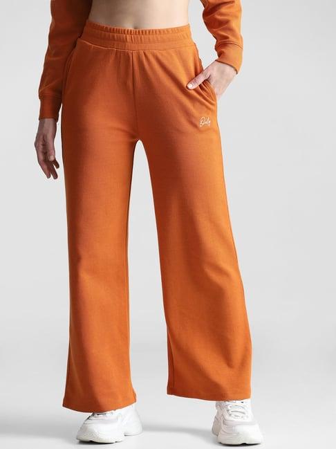 only orange regular fit high rise sweatpants