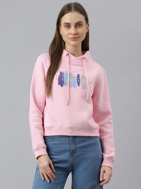 latin quarters pink printed pullover