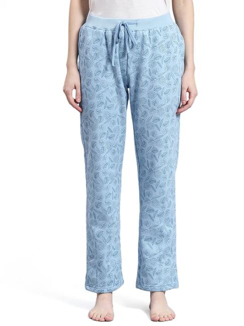 monte carlo sky blue printed pyjamas